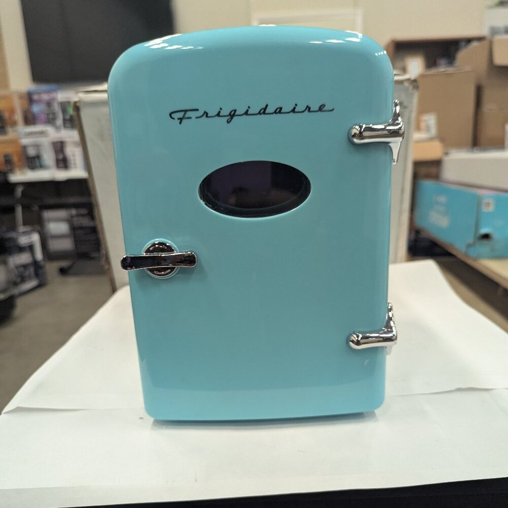 Frigidaire Retro 9-Can Mini Fridge, Blue, Portable Thermoelectric - Picture 1 of 8